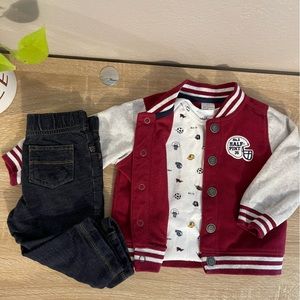3 Piece Outfit with Jacket - Carters - 9 months